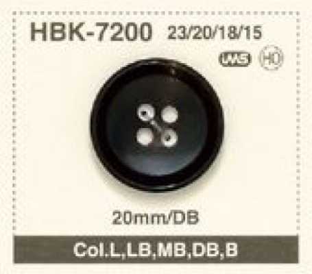 HBK-7200 天然素材 水牛 スーツ・ジャケット用 4つ穴 ホーン ボタン