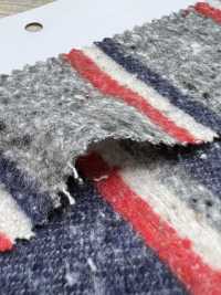 26010 先染 ジャズ ネップ マルチボーダー 起毛[生地] SUNWELL(サンウェル) サブ画像