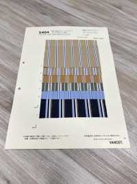 5404 50s×80sブロードストライプ シルクプロテイン加工[生地] VANCET サブ画像