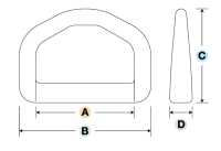 LD-E YKK Dカン LD-E 15mm~50mm[バックル・カン類] サブ画像