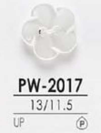 PW2017 ポリエステル樹脂製 表穴2つ穴・つや有りボタン