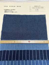 INDIA-471 Indigo discharge design[生地] 有延商店 サブ画像