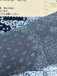 INDIA-470 Indigo discharge design[生地] 有延商店 サブ画像