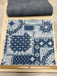 INDIA-470 Indigo discharge design[生地] 有延商店 サブ画像