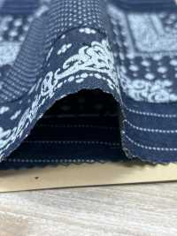 INDIA-469 Indigo patchwork discharge design[生地] 有延商店 サブ画像