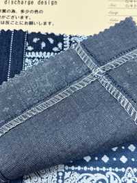 INDIA-469 Indigo patchwork discharge design[生地] 有延商店 サブ画像