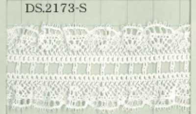 DS2173-S ストレッチレース フリルレース ハシゴレース 32mm