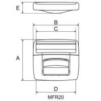 MF-R フロントリリースバックル[バックル・カン類] ニフコ(NIFCO) サブ画像