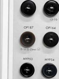 OP187 ポリエステル樹脂製 4つ穴ボタン 大阪プラスチック工業(DAIYA BUTTON) サブ画像