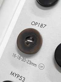 OP187 ポリエステル樹脂製 4つ穴ボタン 大阪プラスチック工業(DAIYA BUTTON) サブ画像