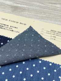 INDIA-466 Indigo discharge design[生地] 有延商店 サブ画像