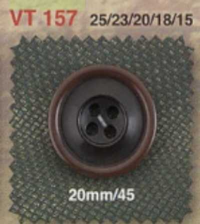 VT157 ポリエステル樹脂製 表穴4つ穴ボタン