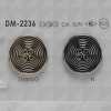 DM2236 ダイカスト製 表穴4つ穴ボタン