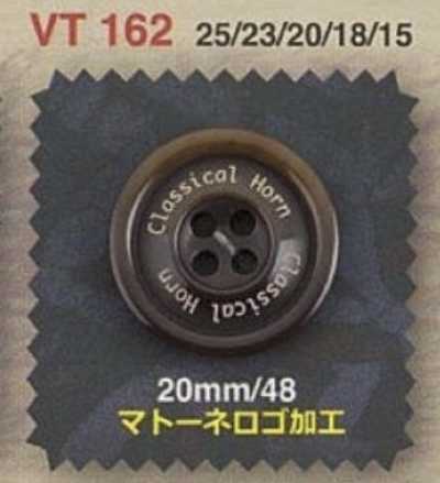 VT162 ポリエステル樹脂製 表穴4つ穴ボタン