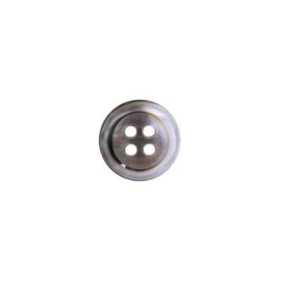 UBL17 黒蝶貝製 表穴4つ穴ボタン