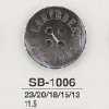 SB1006 黒蝶貝製 表穴4つ穴ボタン