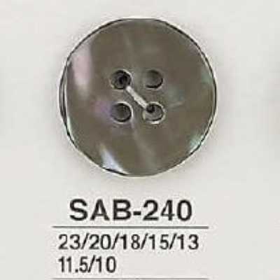 SAB240 貝全般製 表穴4つ穴ボタン