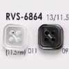 RVS6864 ポリエステル樹脂製 表穴4つ穴ボタン