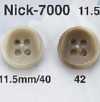 NICK7000 ユリア樹脂製 表穴4つ穴ボタン