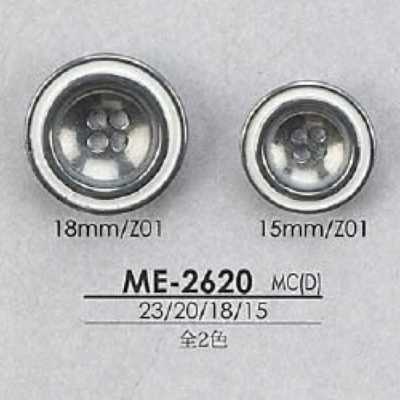 ME2620 エポキシ樹脂/ダイカスト製 表穴4つ穴ボタン