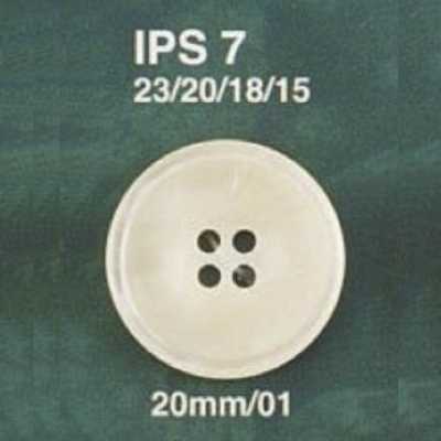 IPS7 ポリエステル樹脂製 表穴4つ穴ボタン