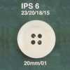 IPS6 ポリエステル樹脂製 表穴4つ穴ボタン