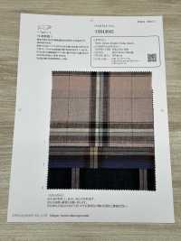 OM43605 linen cotton window frame check[生地] 小原屋繊維 サブ画像