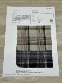 OM43609 綿麻絣糸格子[生地] 小原屋繊維 サブ画像