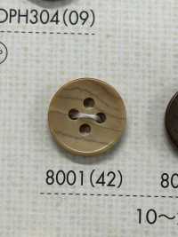 8001 ポリエステル樹脂製 4つ穴ボタン 大阪プラスチック工業(DAIYA BUTTON) サブ画像