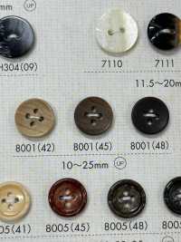 8001 ポリエステル樹脂製 4つ穴ボタン 大阪プラスチック工業(DAIYA BUTTON) サブ画像