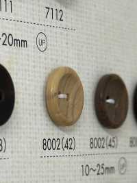 8002 ポリエステル樹脂製 フチあり 2つ穴ボタン 大阪プラスチック工業(DAIYA BUTTON) サブ画像