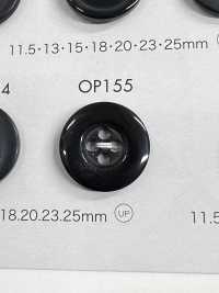 OP155 ポリエステル樹脂製 4つ穴ボタン 大阪プラスチック工業(DAIYA BUTTON) サブ画像