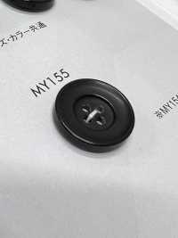 MY155 ポリエステル樹脂製 水牛調 4つ穴ボタン 大阪プラスチック工業(DAIYA BUTTON) サブ画像
