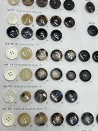 MY148 ポリエステル樹脂製 水牛調 4つ穴ボタン 大阪プラスチック工業(DAIYA BUTTON) サブ画像