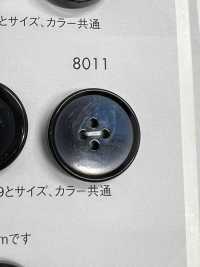 8011 ポリエステル樹脂製 フチあり 4つ穴ボタン 大阪プラスチック工業(DAIYA BUTTON) サブ画像