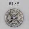 B179 ABS樹脂製 メッキ釦