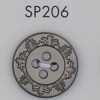 SP206 ABS樹脂製 メッキ釦