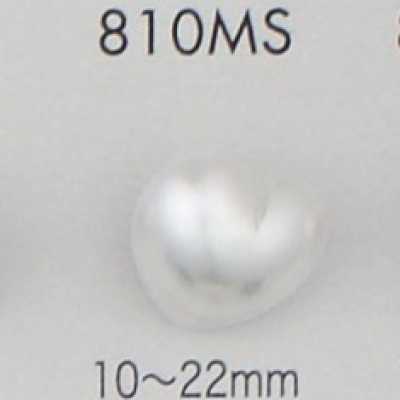810MS パール調 ユリア素材 銀足ボタン