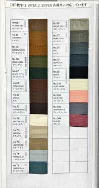 3-G-E-OR WALDES® ビンテージファスナー 丹銅 3サイズ ポリエステルテープ オープン 朝日ファスナー サブ画像