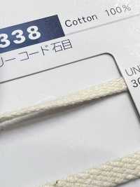 122-338 コットン フリーコード 石目 平紐[リボン・テープ・コード] DARIN(ダリン) サブ画像