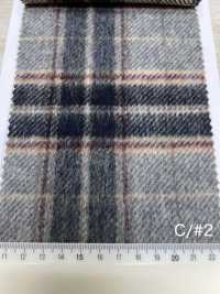 85352 Re WOOL シャンブレー シャギー チェック[生地] パリカ サブ画像