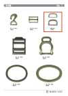 DOUBLE-D-RING 親子Dカン 21mm