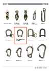HORSESHOE-SHACKLE-BA 馬蹄型シャックルベース金具 10mm