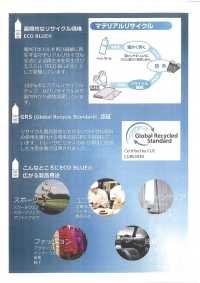 EB-F 廃ペットボトル由来再生繊維 ECOBLUE使用平ゴム サブ画像