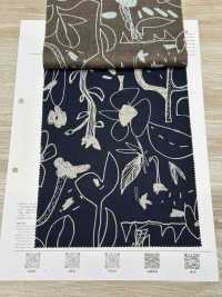 7025-1610-10 60ローン らくがき花[生地] 北高 サブ画像