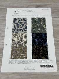 19186 シャツコール単色花柄プリント[生地] SUNWELL(サンウェル) サブ画像