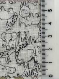 850540 SEVENBERRY® Wガーゼ soft touch gauze Animal[生地] VANCET サブ画像