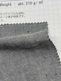 OS2240 HEMP/C ギャバ柿渋・炭染[生地] 柴屋 サブ画像