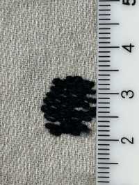ON43698ID 綿麻デニムライク刺繍 4inch ドット(インディゴ風)[生地] 小原屋繊維 サブ画像