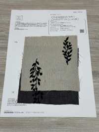 ON43699NA 綿麻デニムライク刺繍 4inch ハーベスト(生成)[生地] 小原屋繊維 サブ画像